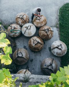Vinification sous-marine