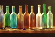objet déco bouteille de vin