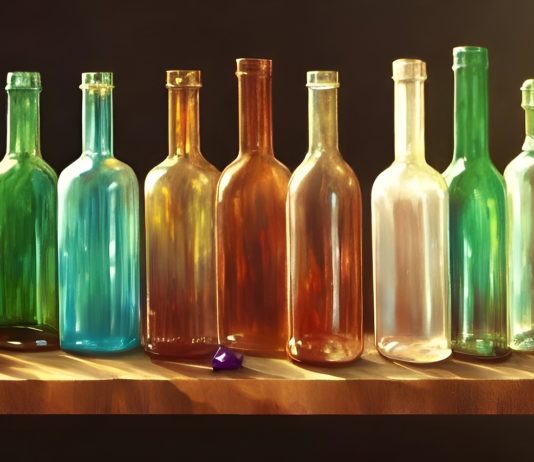objet déco bouteille de vin